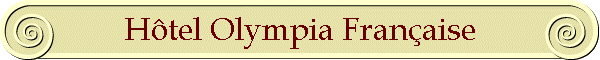 Htel Olympia Franaise