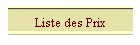 Liste des Prix